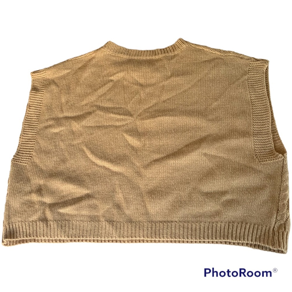 Shein Tan Heart Sweater Vest - Picture 3 of 5